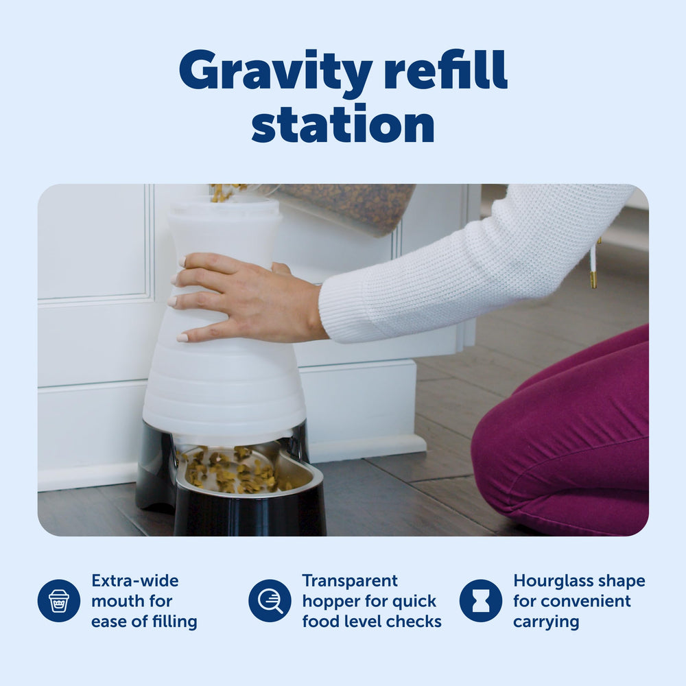 PetSafe space-saving design shown in a modern kitchen setting.