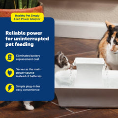 PetSafe Healthy Pet Simply Feed cat and dog feeder front view showing durable design