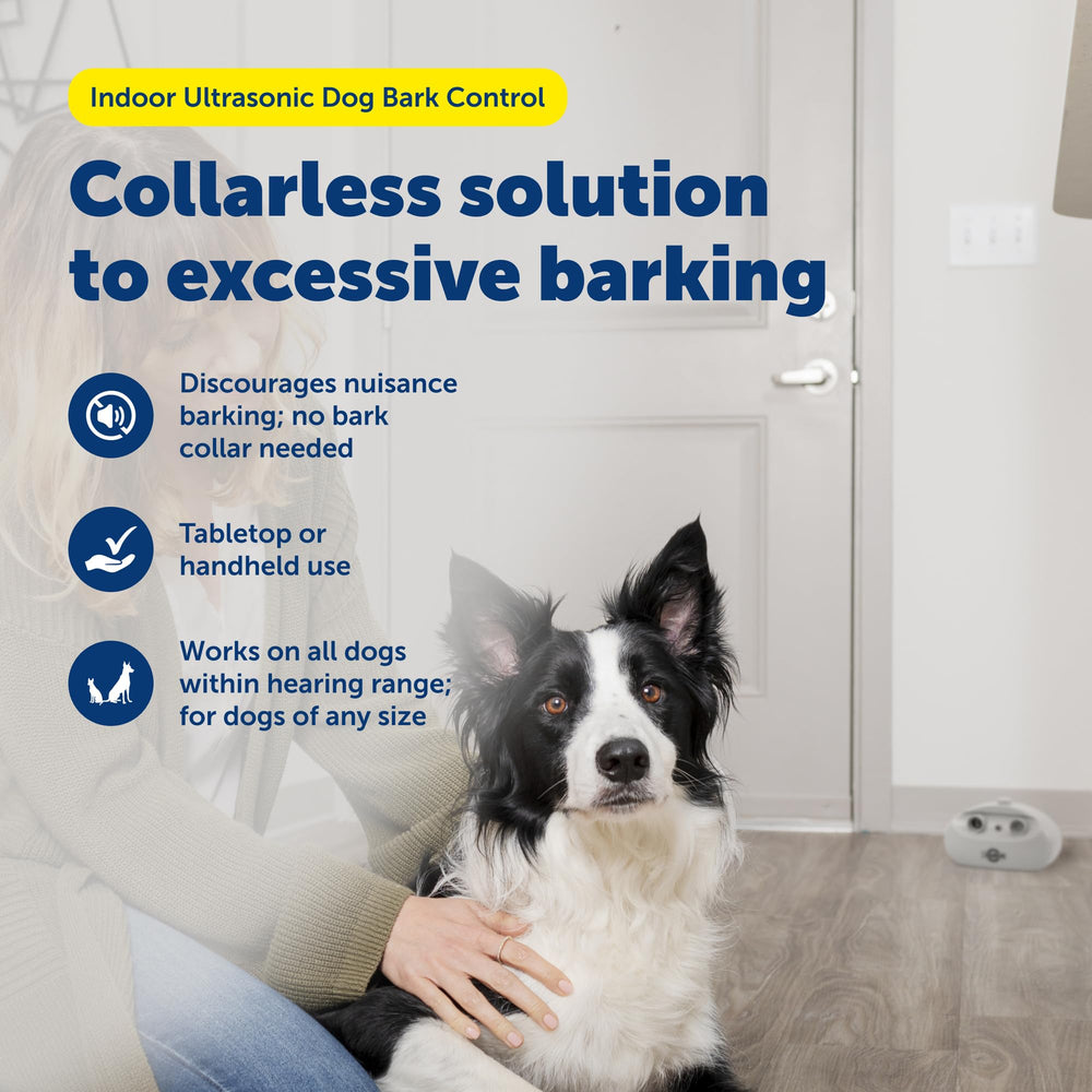 PetSafe bark control side view, slim tabletop-friendly design