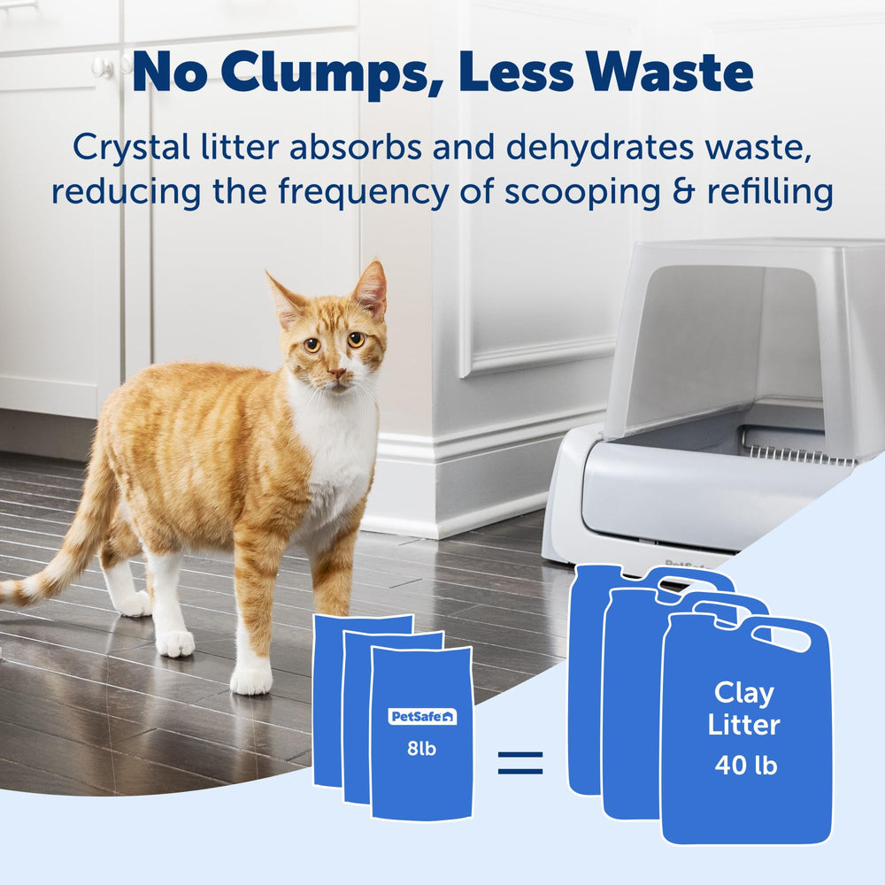 PetSafe lavender scented crystal litter enhances home freshness for indoor cats.