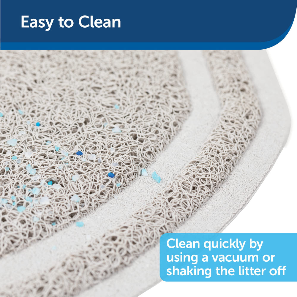 PetSafe litter mat easy to clean by shaking or vacuuming between uses