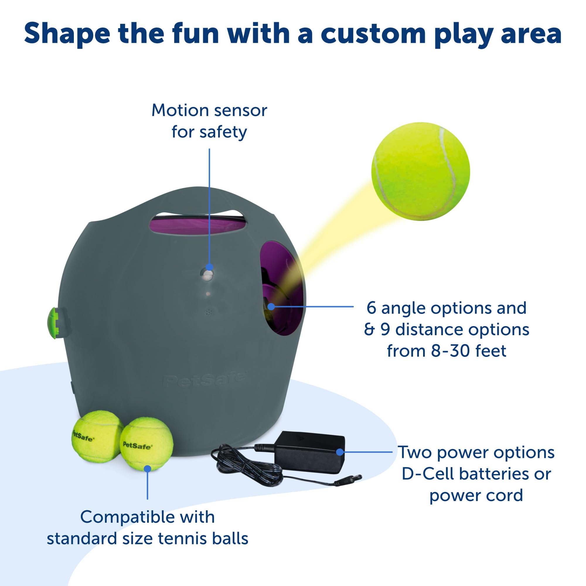 PetSafe motion sensor safety detects nearby dogs before launch.