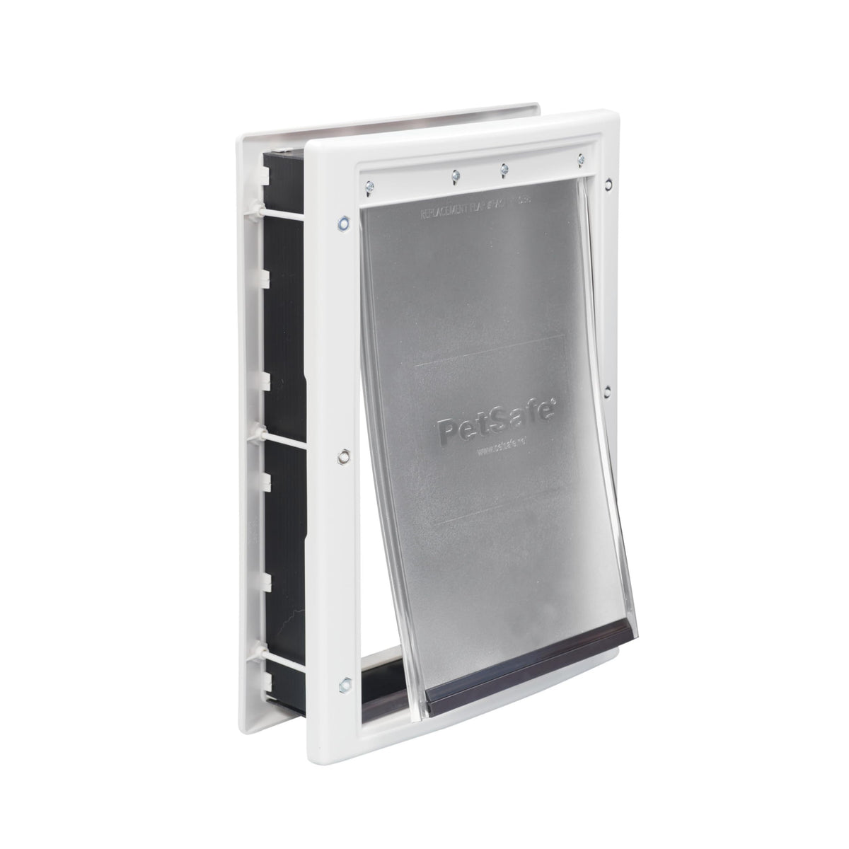 PetSafe Never Rust door front view with durable paintable frame for seamless home fit.