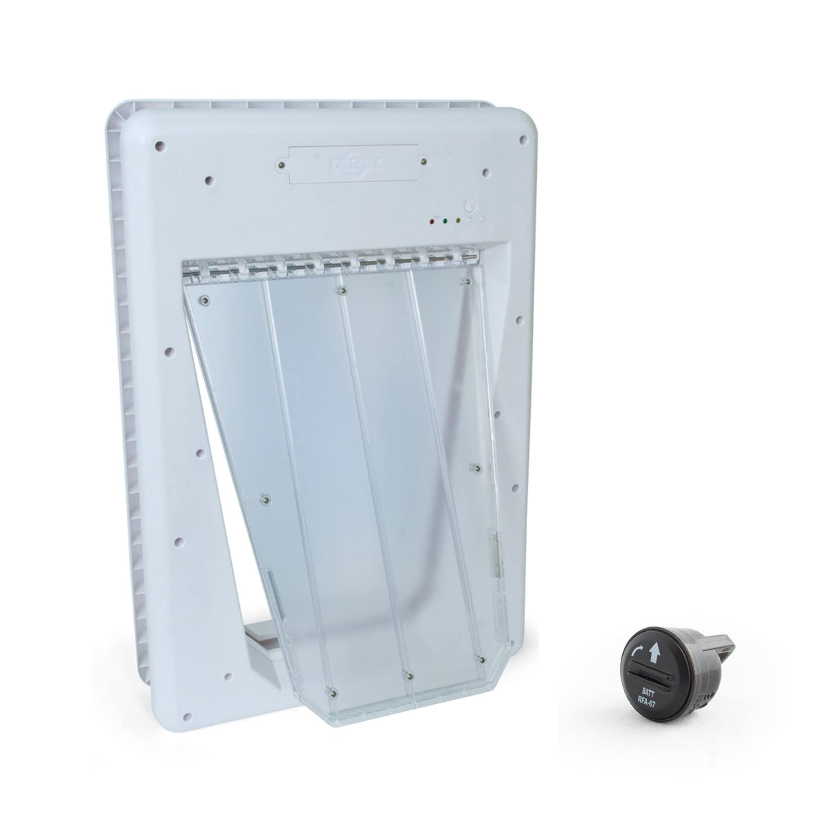 PetSafe Never Rust electronic pet door enabling smooth entry for large dogs