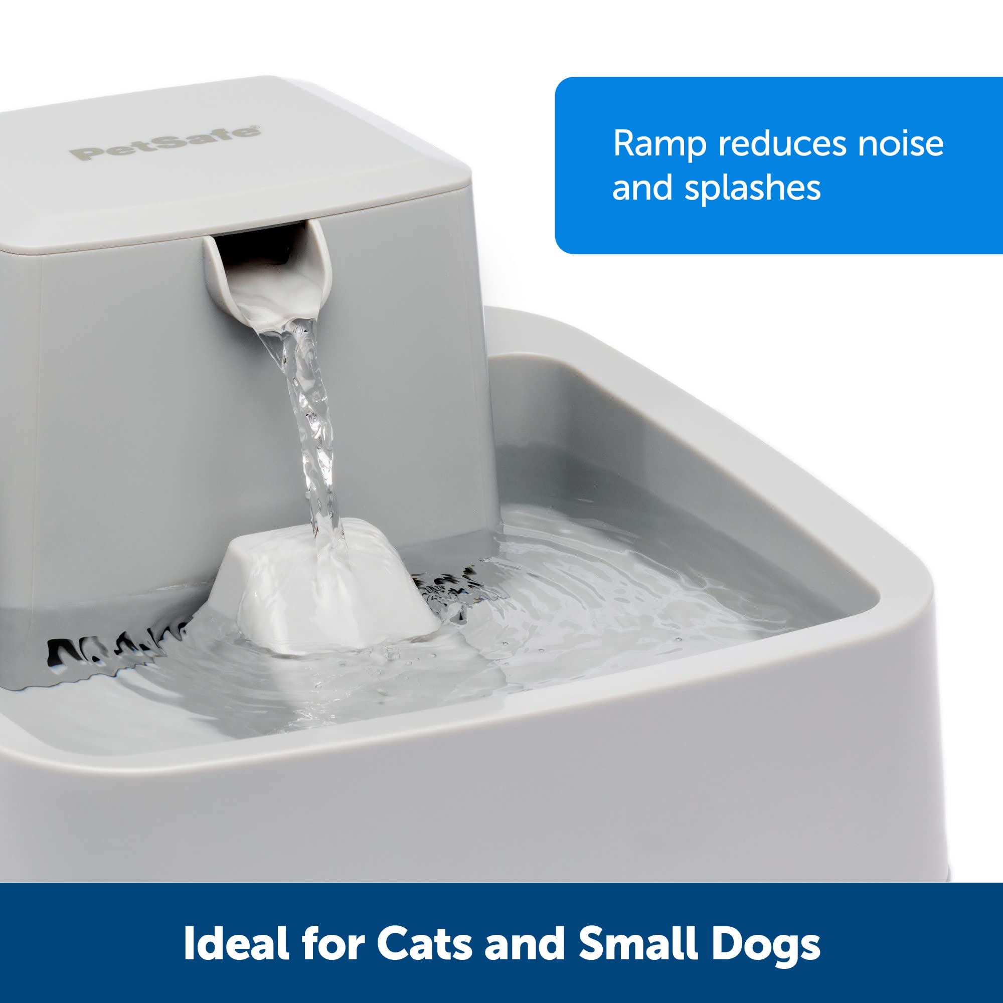 PetSafe Oasys dual carbon and foam filter system keeps water clean