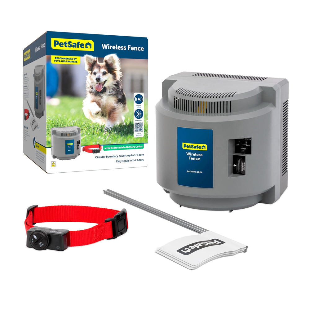 PetSafe Original Wireless Fence transmitter showing boundary control without digging