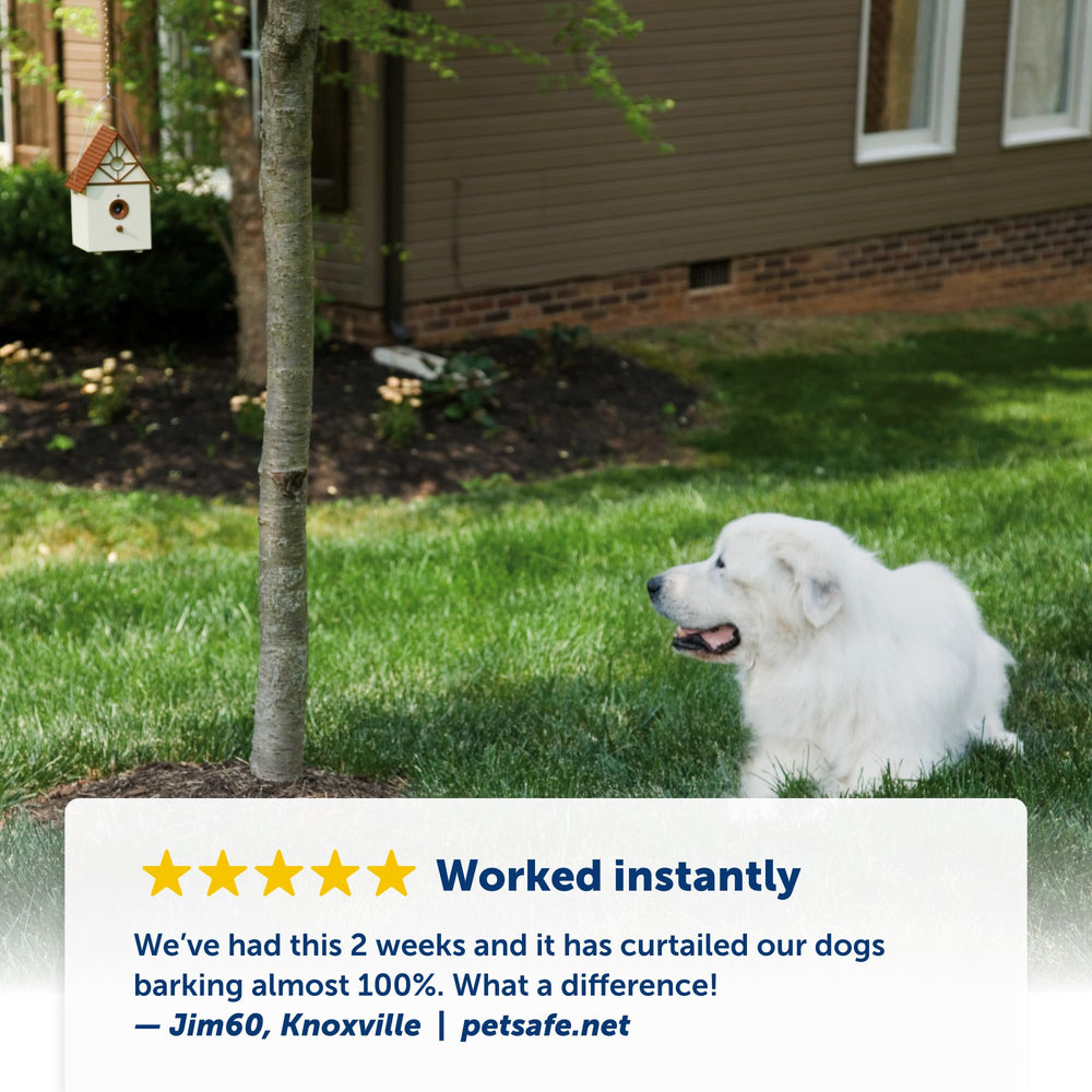 PetSafe weatherproof unit withstands rain and sun for year-round use.