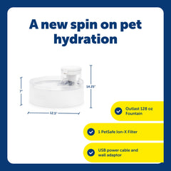 PetSafe Outlast HydroSpin cone enables continuous water flow with fewer parts