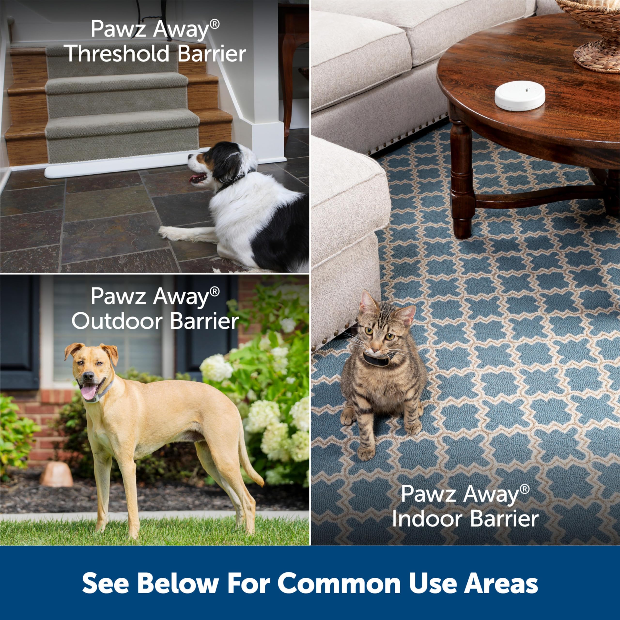 Petsafe Pawz Away compact design blends with home decor while keeping pets safe.
