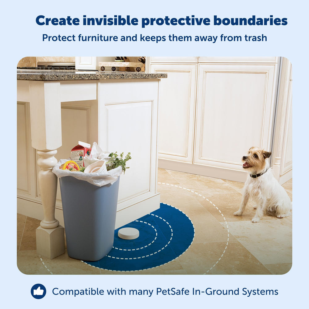 PetSafe Pawz Away Mini barrier protecting furniture from pet access.