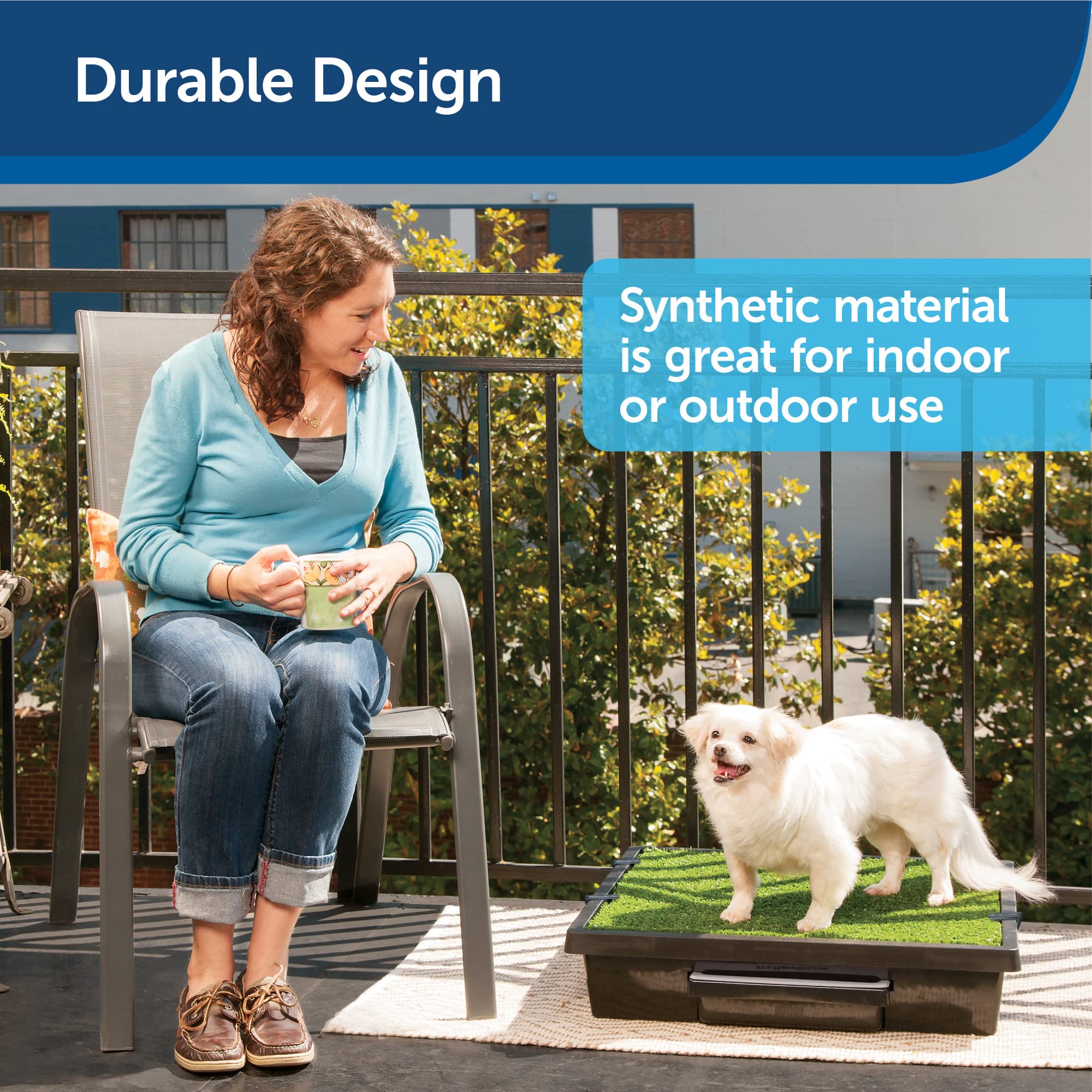PetSafe Grass medium ideal for apartments and spaces with limited outdoor access.