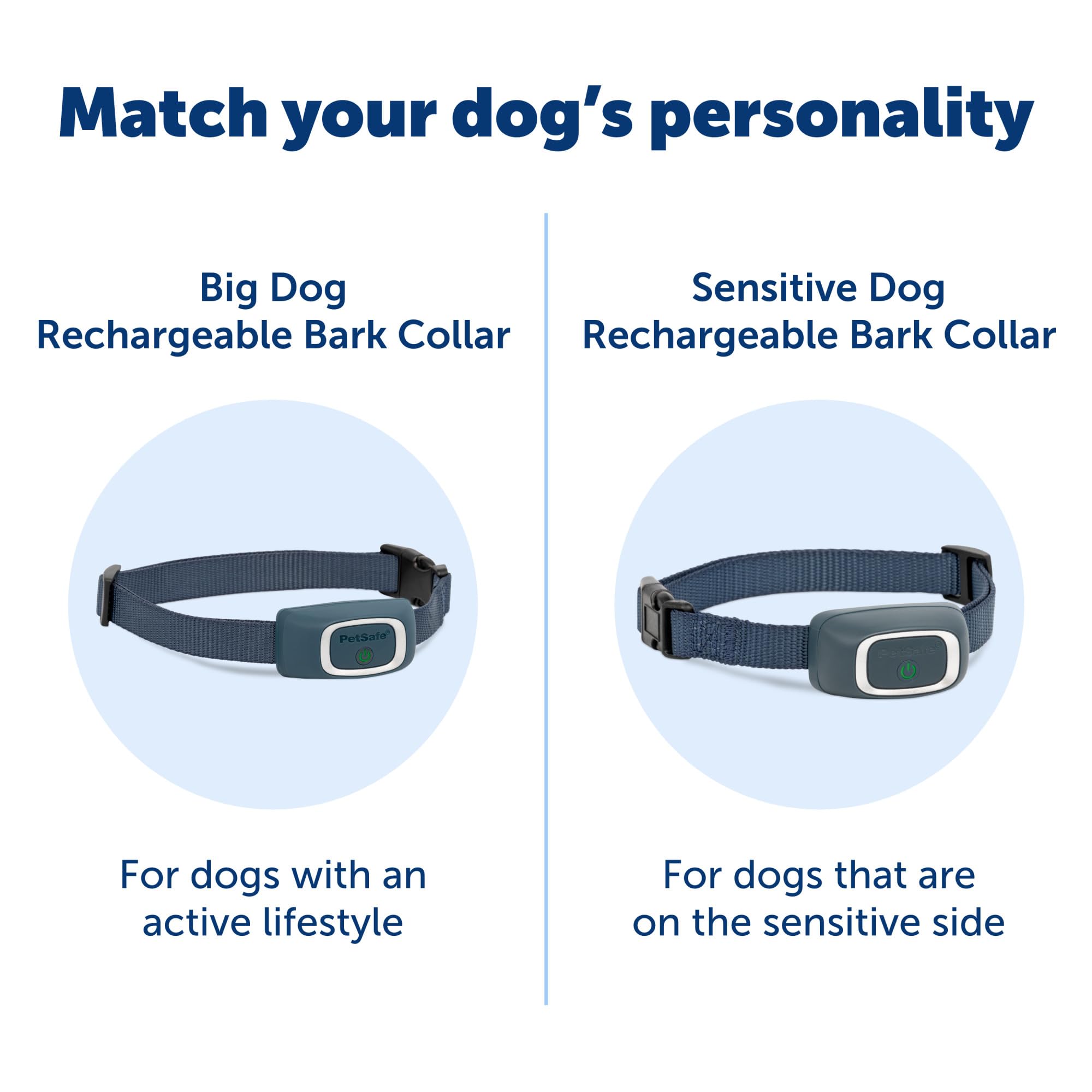 PetSafe bark collar packaging showcasing the trusted brand and features.