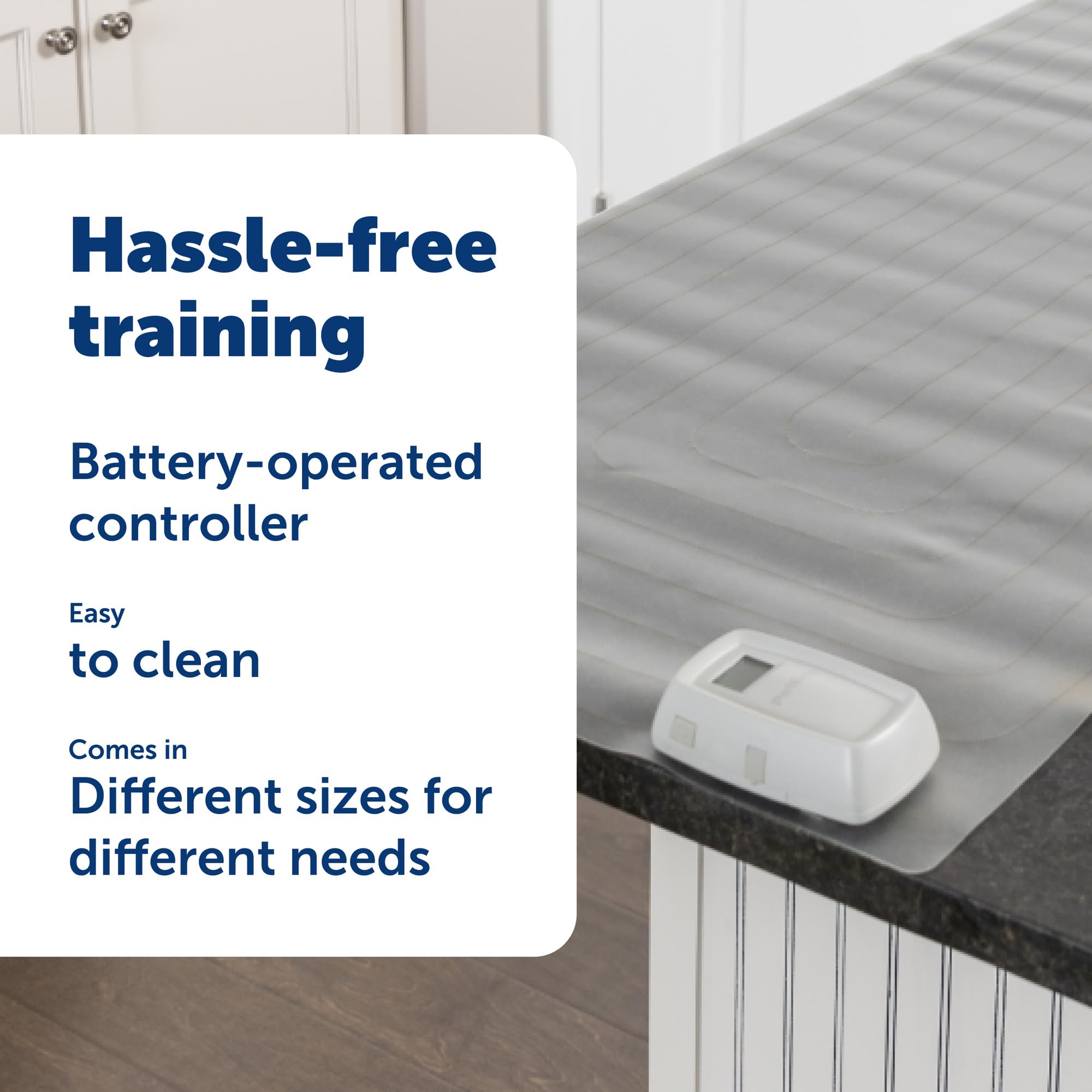 PetSafe ScatMat during setup demonstrates simple installation.
