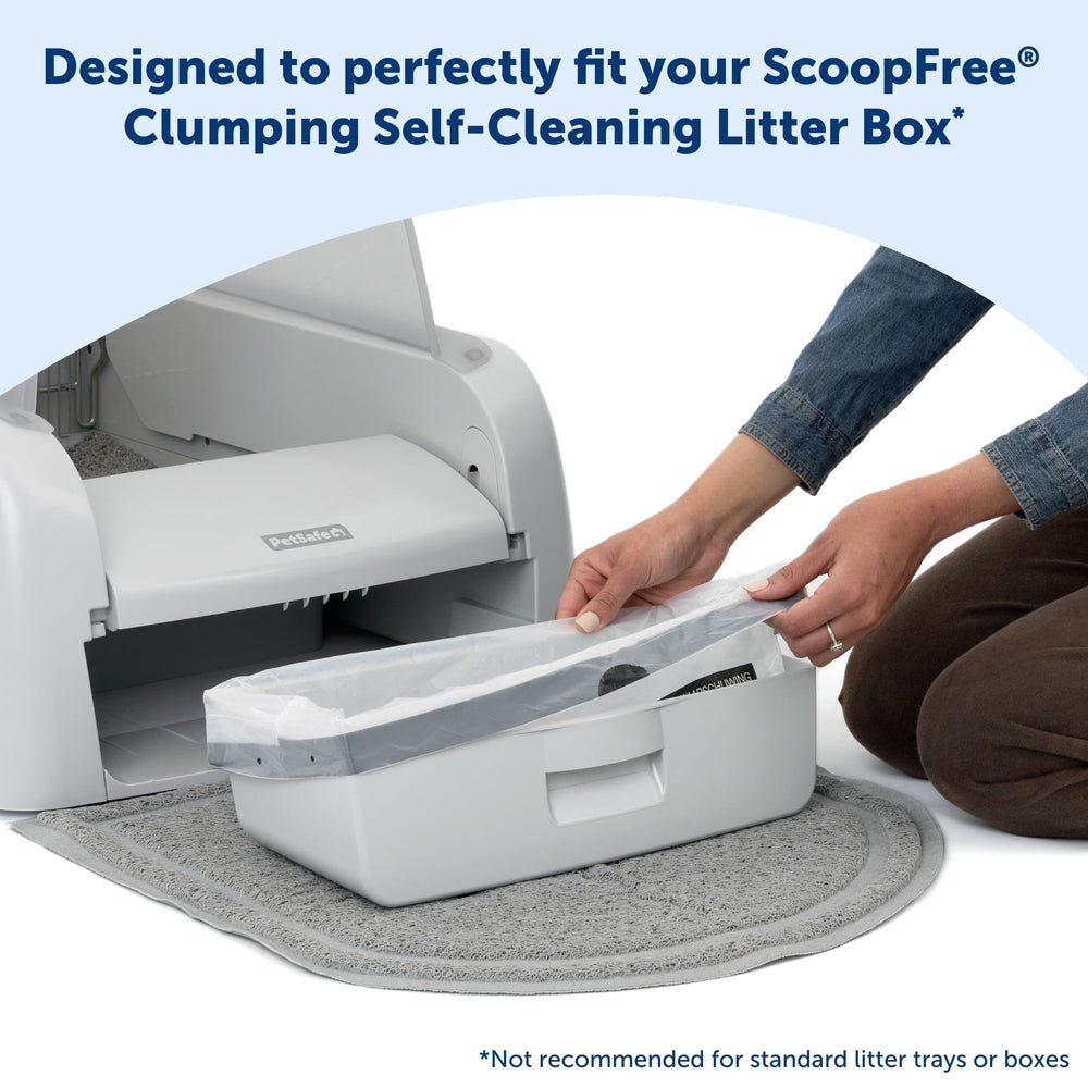 PetSafe ScoopFree compatible liner supports easy waste removal with minimal contact.