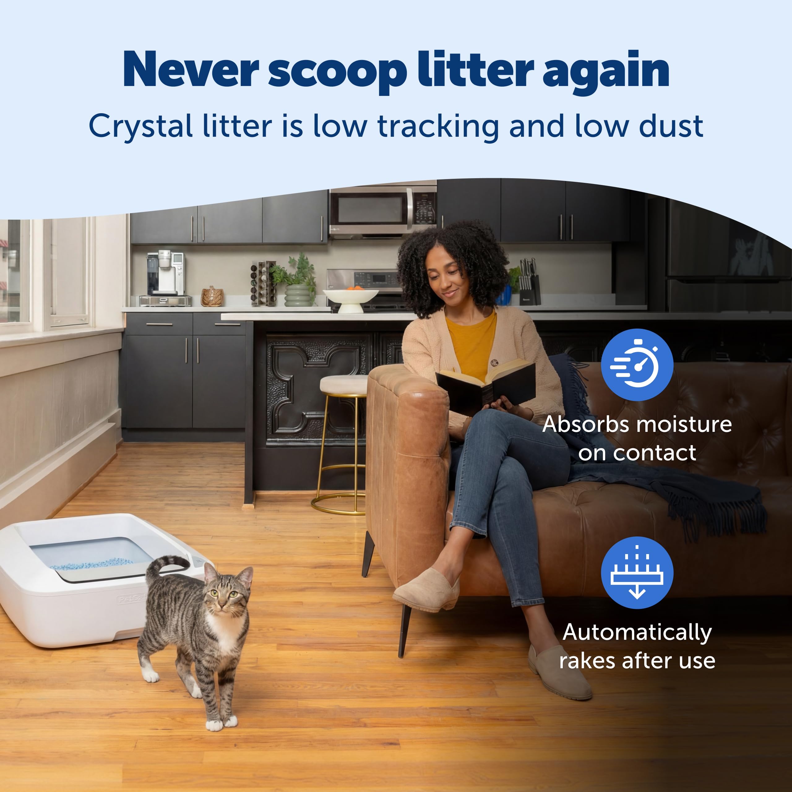 PetSafe Crystal Plus features easy-disassembly for quick cleaning
