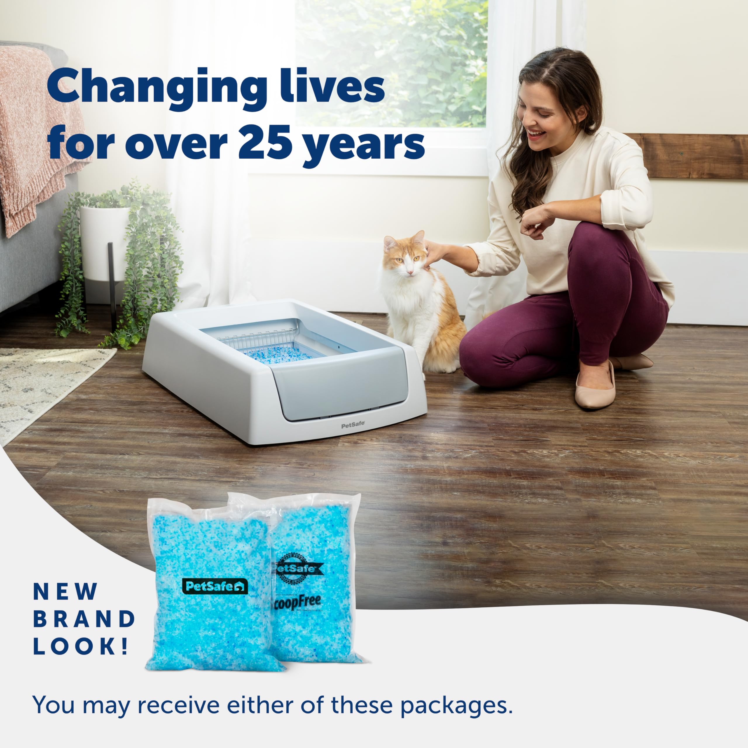PetSafe ScoopFree Premium Crystal Litter is 99% dust-free and reduces mess