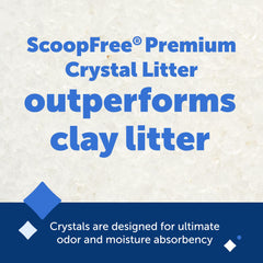PetSafe ScoopFree Premium Crystal Litter odor-control crystals delivering a fresher home.