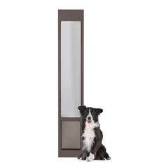 PetSafe sliding glass pet door bronze panel enables easy pet access through a door