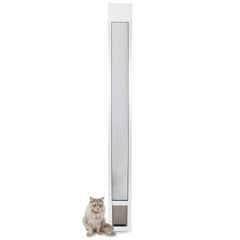 PetSafe sliding glass pet door installed in a rental door track for easy pet access