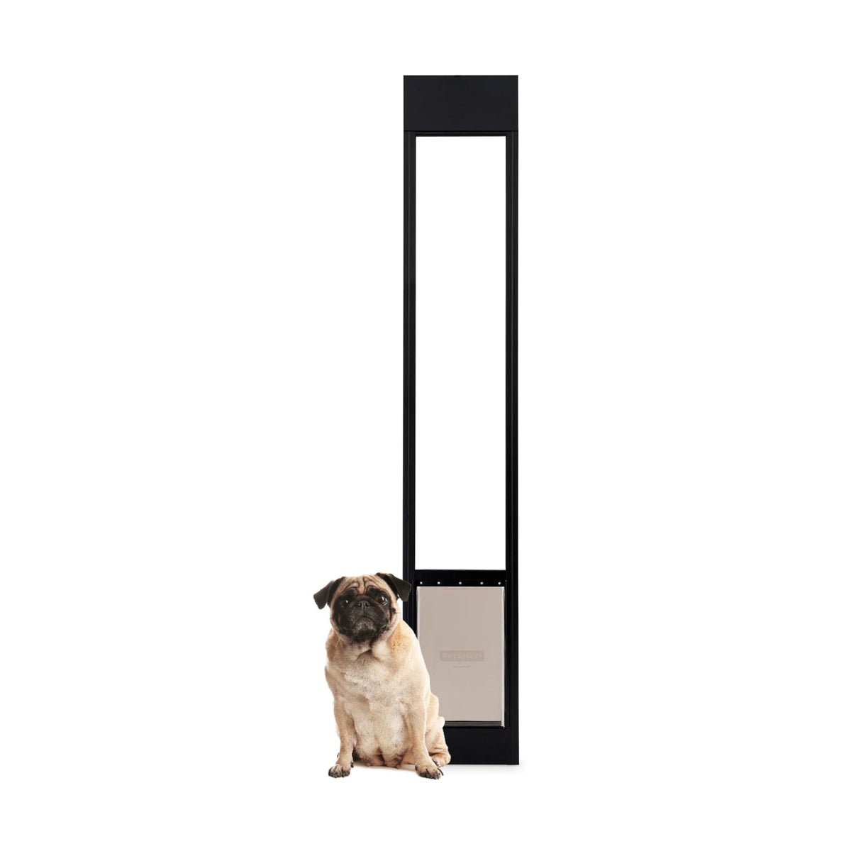 PetSafe sliding glass pet door in a one-piece panel for easy rental installation.