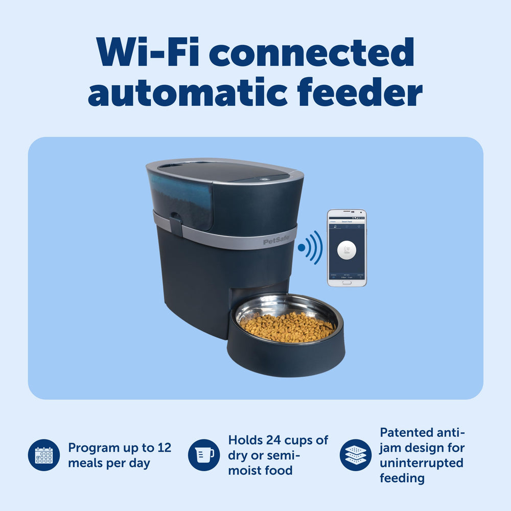 PetSafe Smart Feed app control screen for remote meal scheduling