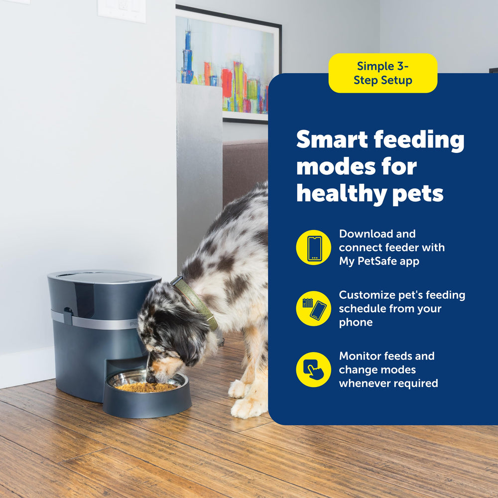 PetSafe Smart Feed backup batteries ready for power outage feeding