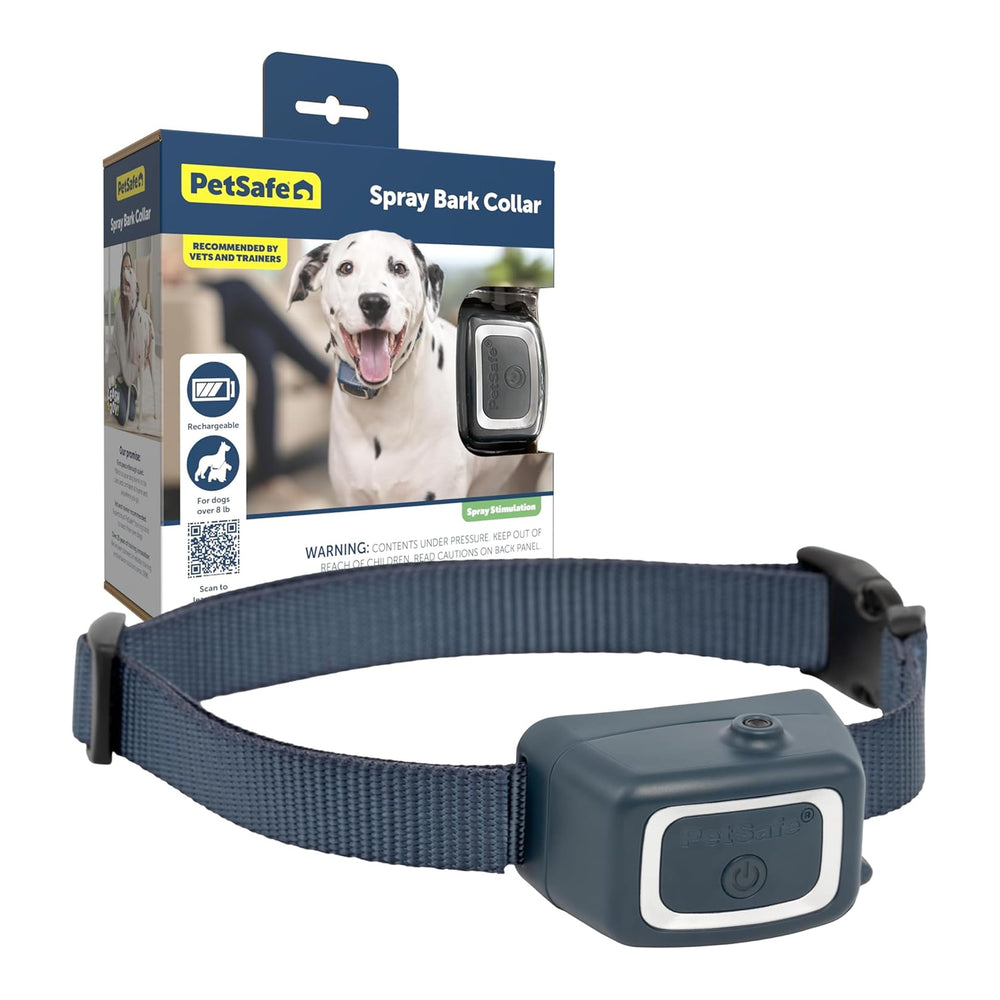 PetSafe Spray Bark Collar front view for discreet bark control during walks.
