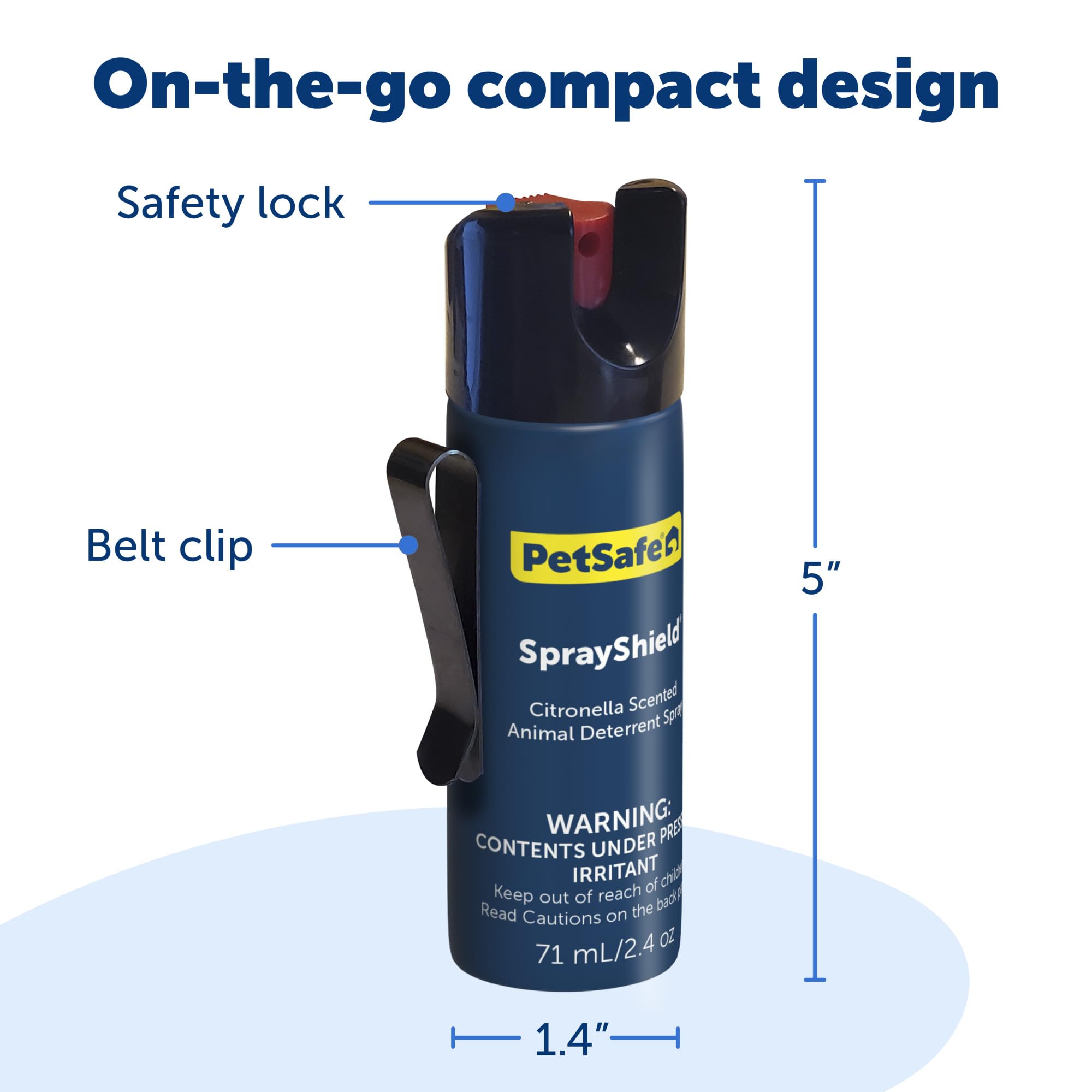 PetSafe SprayShield citronella scent bursts to distract approaching animals.