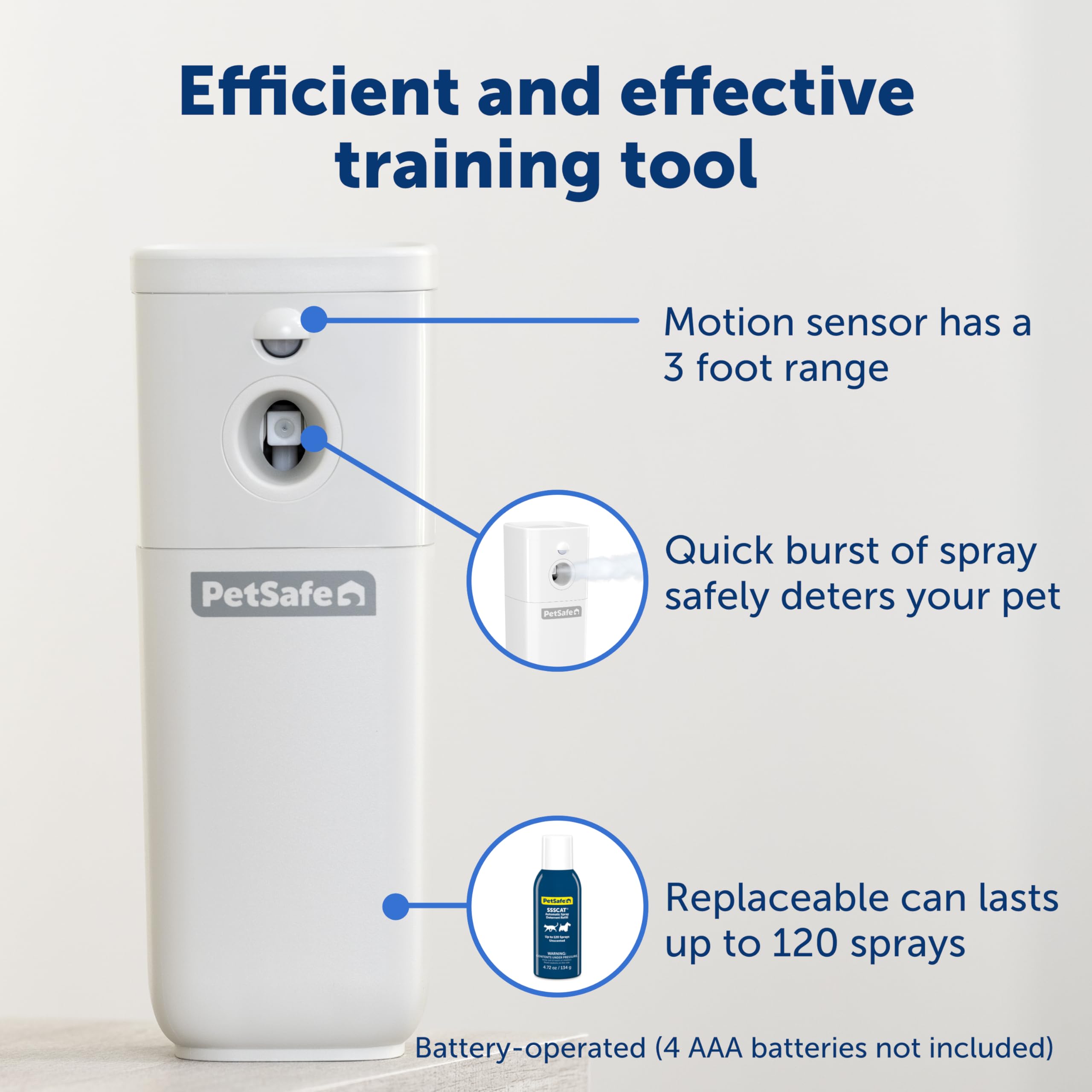 PetSafe SSSCAT battery compartment open for easy maintenance