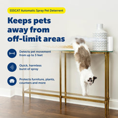 PetSafe SSSCAT odorless spray release demonstrating quick redirection