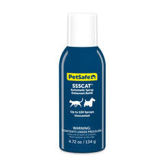 PetSafe SSSCAT refill can with up to 120 sprays for indoor deterrence.