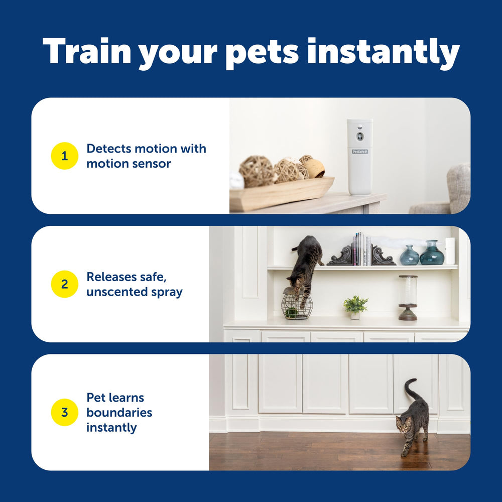 PetSafe SSSCAT mounted on shelf for convenient placement