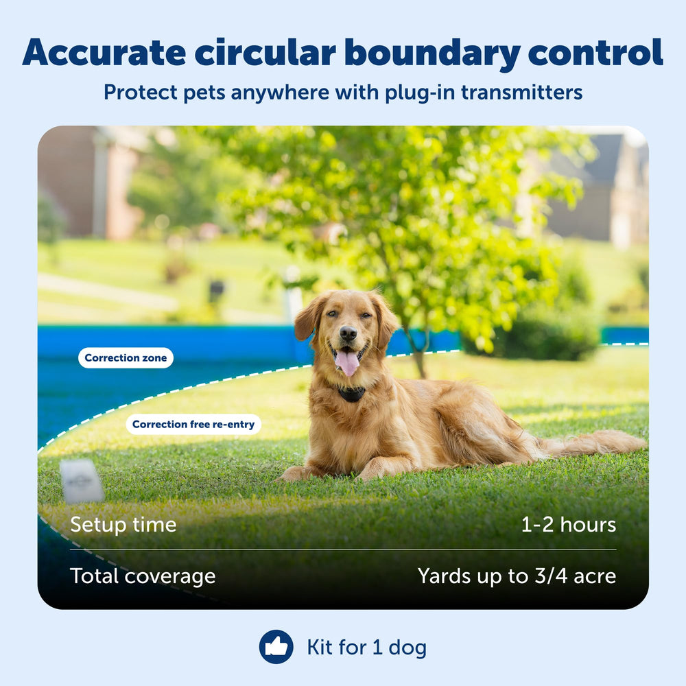 Boundary training flags show your pet the safe perimeter during setup.