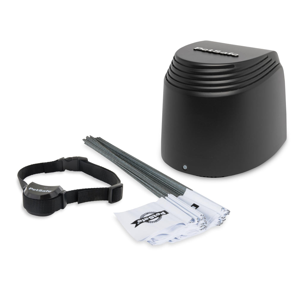 PetSafe Stay & Play compact transmitter for wireless boundary setup and quick use.
