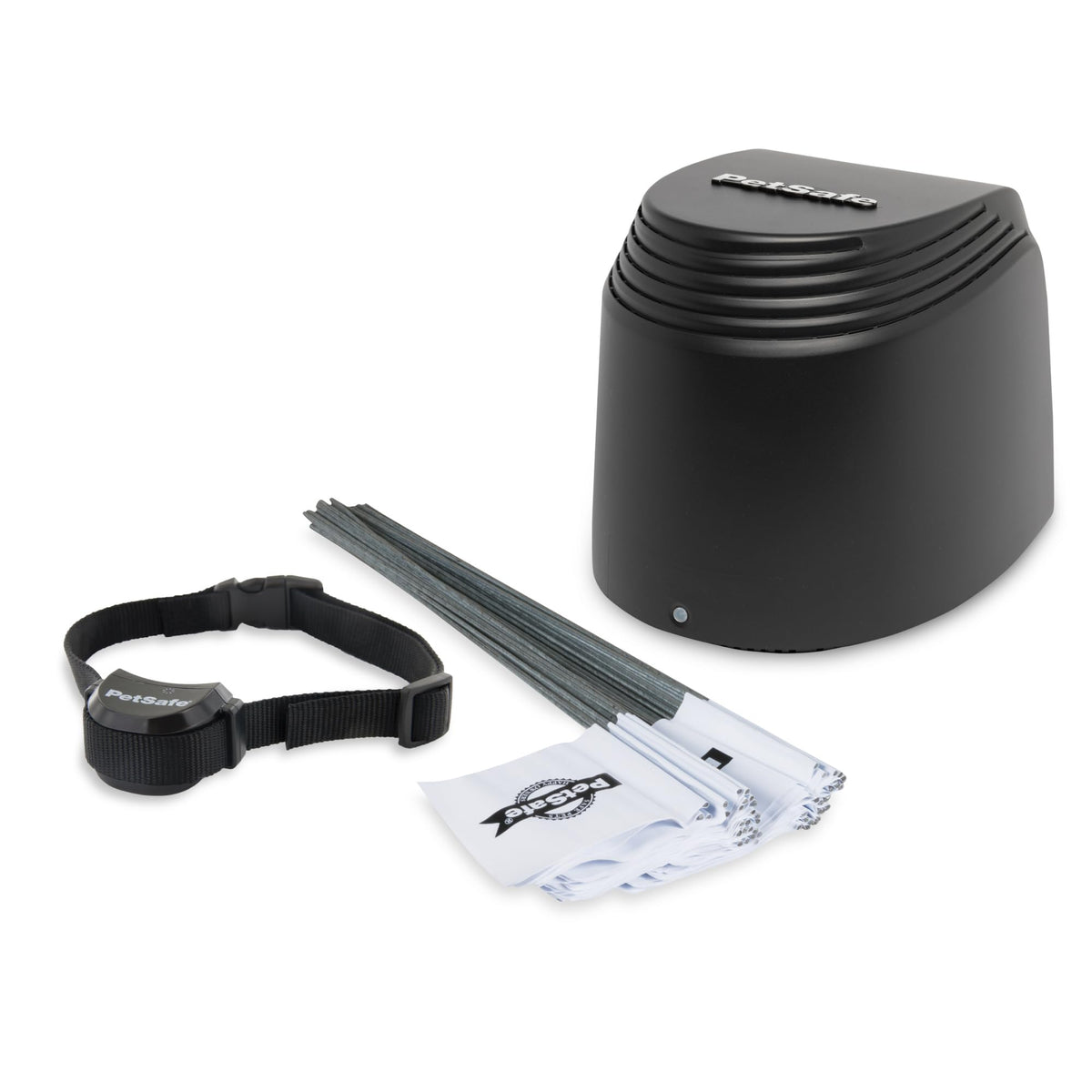 PetSafe Stay & Play compact transmitter for wireless boundary setup and quick use.