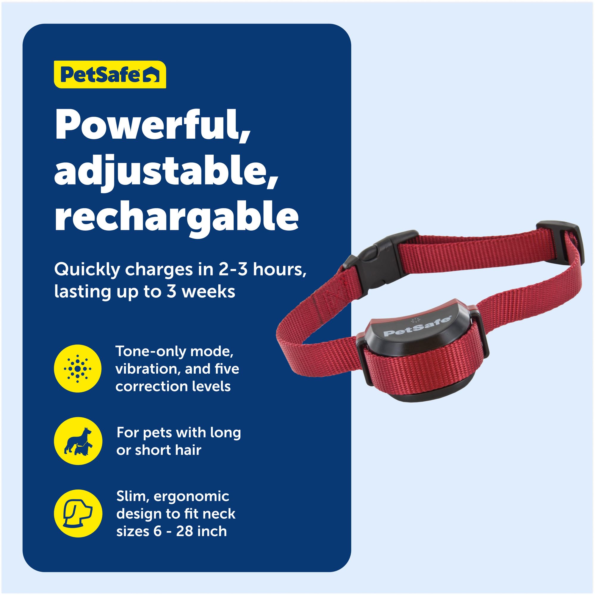 Tone mode feature on PetSafe Stay & Play for training cues