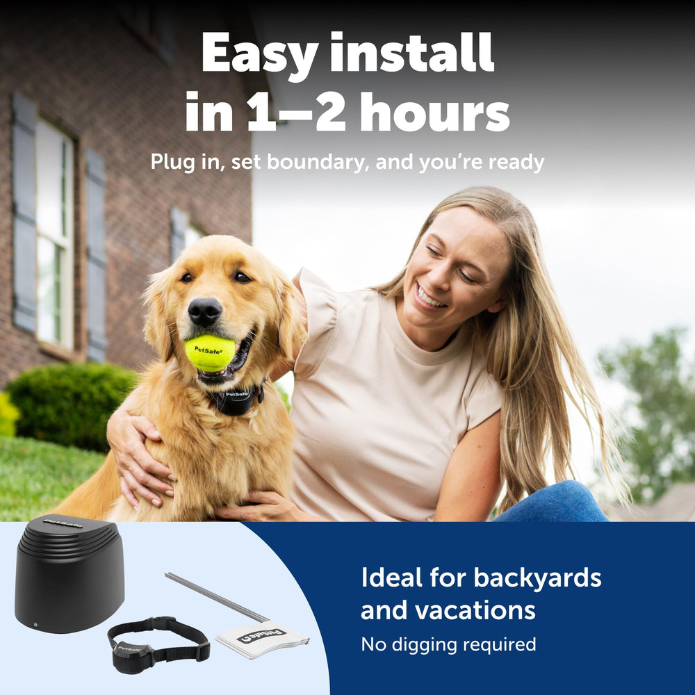 PetSafe Stay & Play training flags included for easy boundary learning.