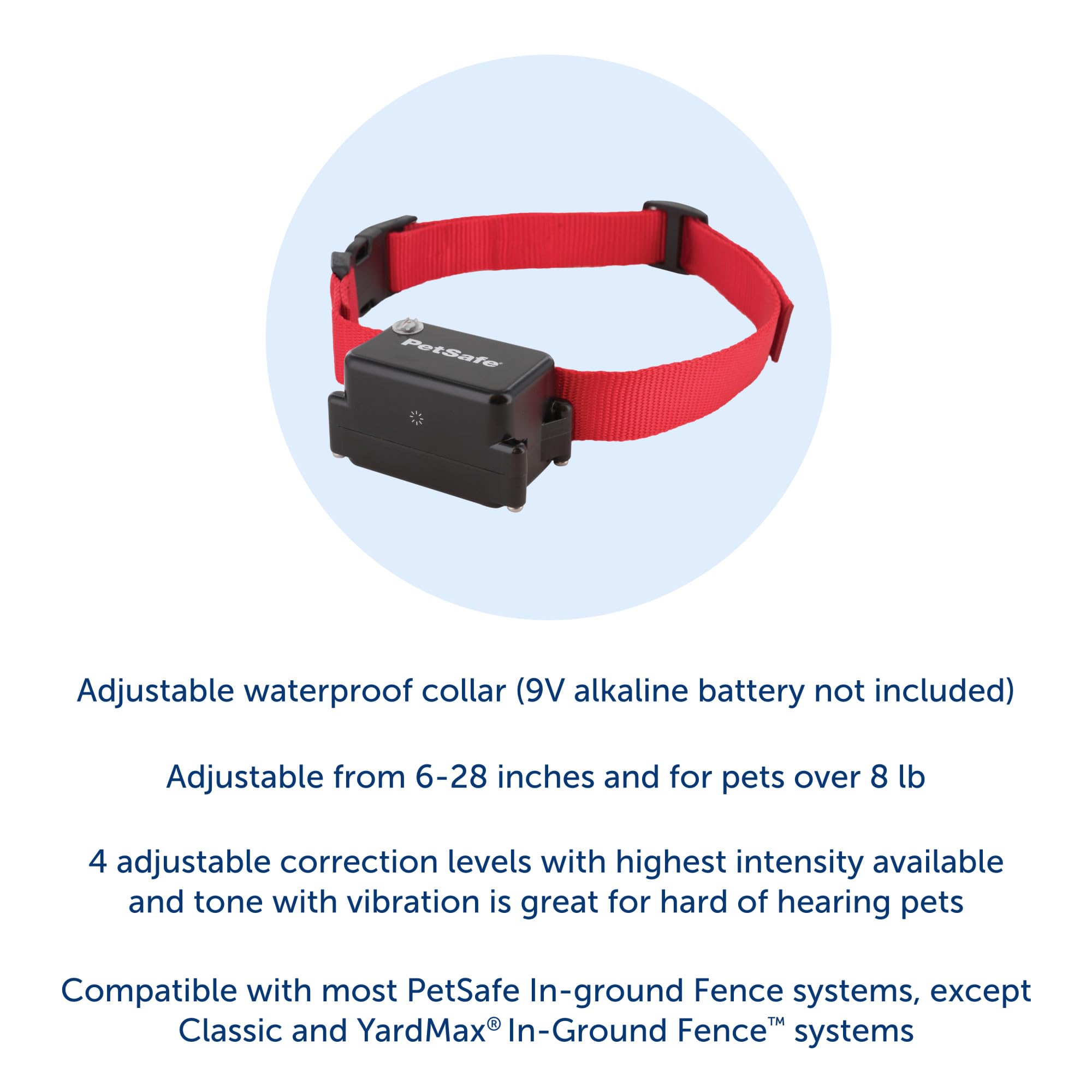 In-ground system setup with PetSafe receiver collar for multi-pet use