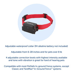 In-ground system setup with PetSafe receiver collar for multi-pet use
