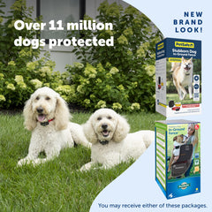 PetSafe Stubborn Dog Receiver Collar demonstrates tone plus vibration for clear boundary cues.