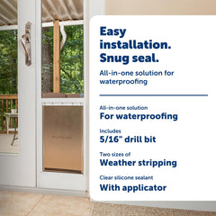 Petsafe weather-strip 3/16 inch delivers a flexible seal to deter drafts.