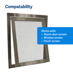 PetSafe wind-locks secure the large door against breeze.