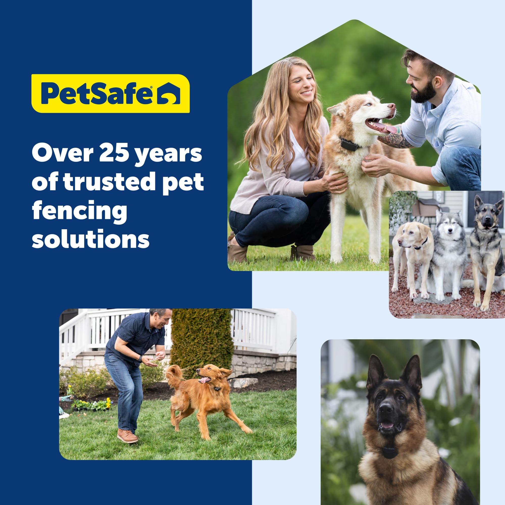 Petsafe YardMax boundary area with warning beep and static correction.