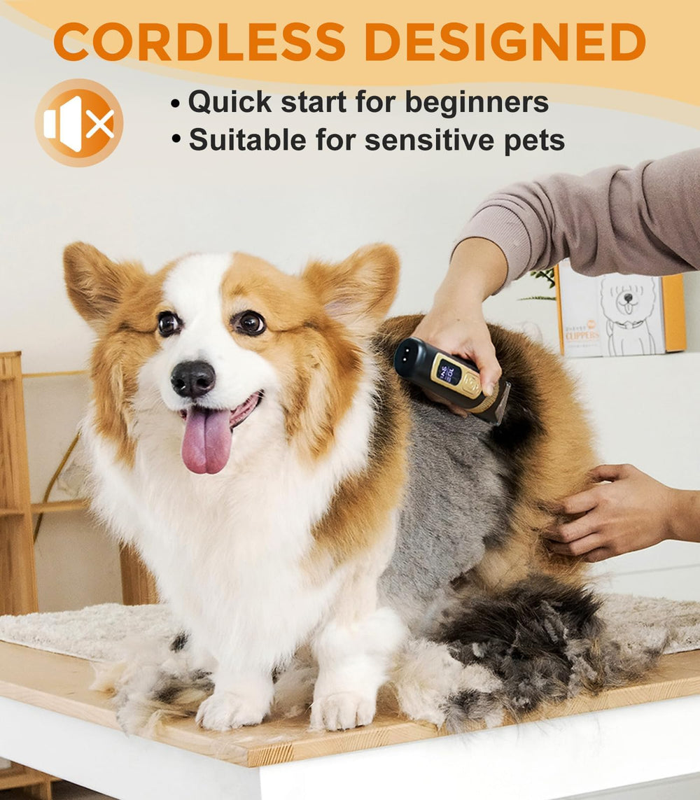 Petsaunter dog clippers operate at low noise for stress-free grooming
