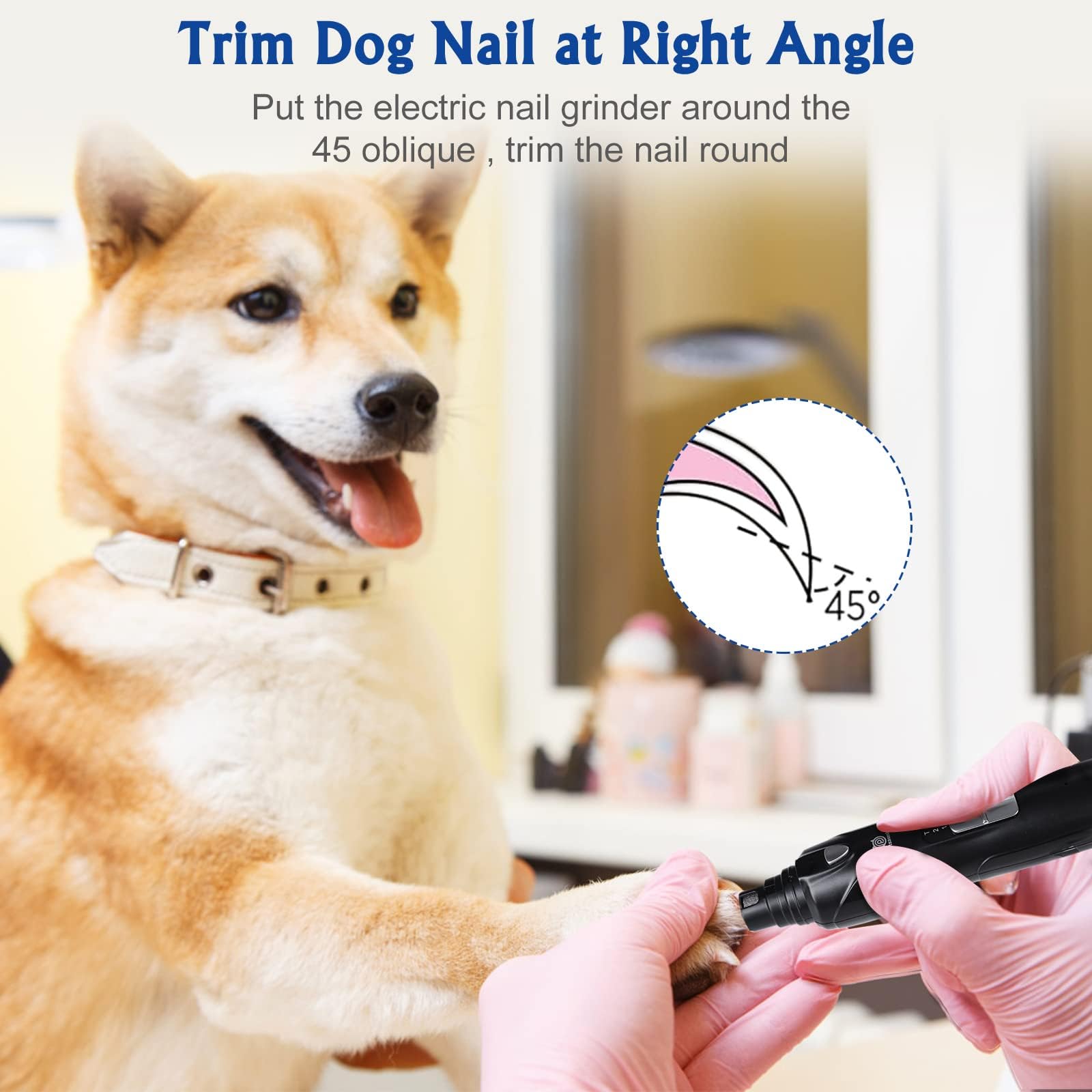 Petsaunter three ports fit different nail sizes.