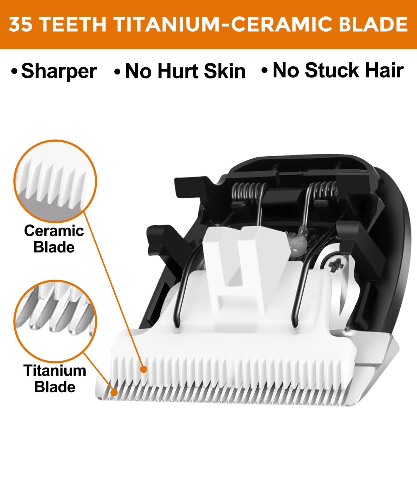Petsaunter replacement blade with easy twist-install for quick grooming sessions