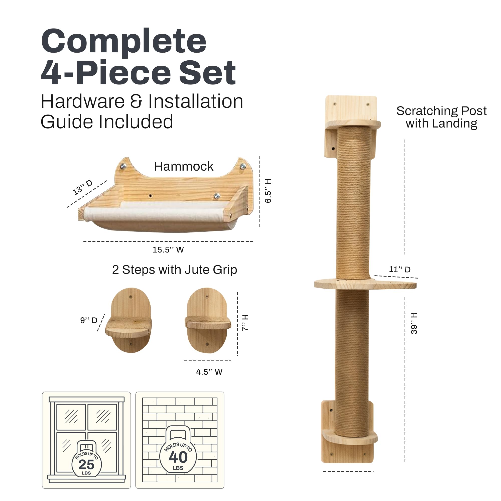 Durable hardware close-up for Pet Savvy 4-in-1 mounting system