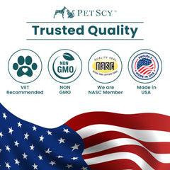 Petscy Itch & Allergy Plus bacon-flavor chews appeal to dogs during daily routines.