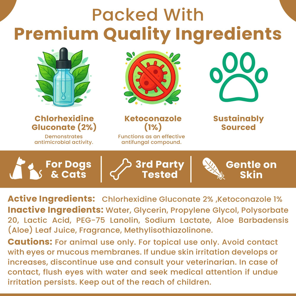 Petscy Keto Skin Relief Mousse on dry folds shows hydrate without greasy residue.