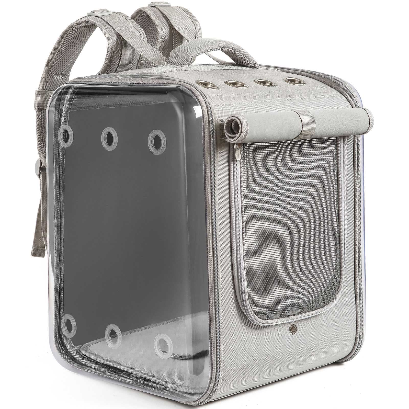 Petseek cat backpack large interior space ideal for bigger cats during travel.